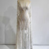 Off white bridal lace with pearls and beads #50807 - Image 13