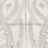 Off white bridal lace with pearls and beads #50807 - Image 10