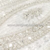 Off white bridal lace with pearls and beads #50807 - Image 5