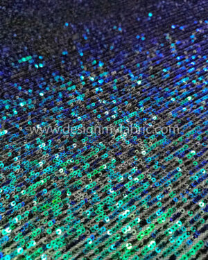 Colourful sequined lace fabric #99416