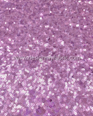 Purple sequined lace fabric #82130