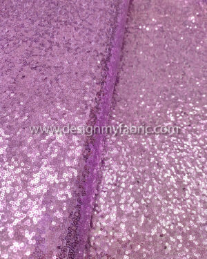 Purple sequined lace fabric #82130