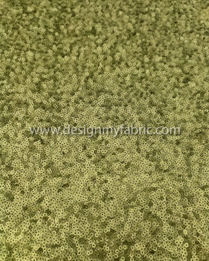 Olive color matte sequined lace fabric #20581