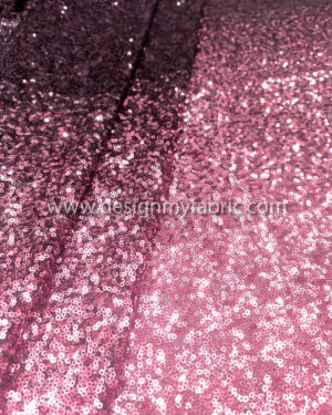 Pink and purple ombre sequined lace fabric #81653