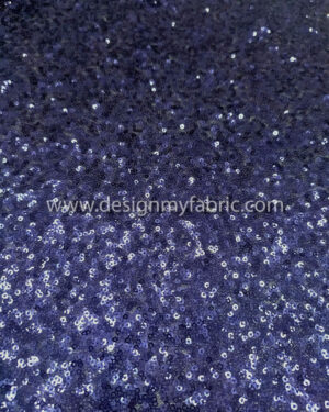Blue purple sequined lace fabric #82048