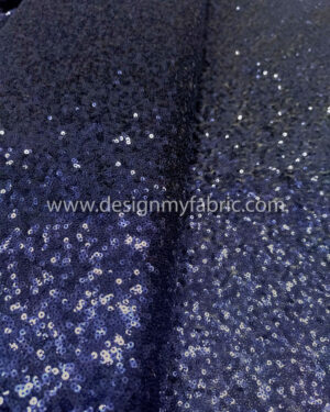 Blue purple sequined lace fabric #82048