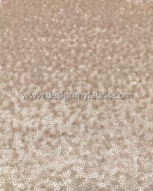 Nude color matte sequined lace fabric #20716