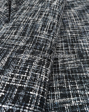 Blue and White tweed fabric #80819