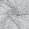 Silver glitter on silver lace fabric #91579 - Image 6