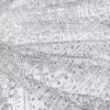 Silver glitter lace fabric #99148 - Image 5