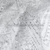 Silver glitter lace fabric #99148 - Image 4