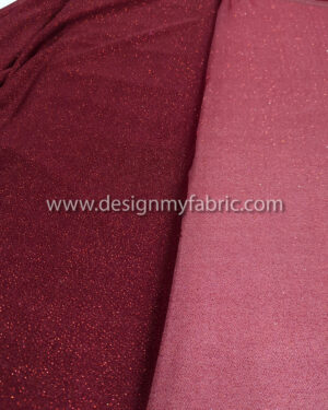 Burgundy glitter chiffon fabric #99738