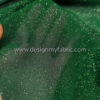 Green glitter crepe fabric #81436 - Image 3