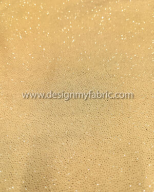 Gold glitter crepe fabric #81430