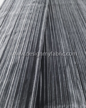 Grey velvet fabric #91937