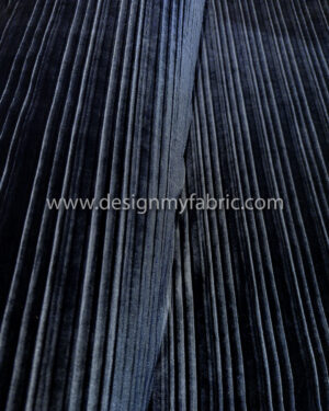 Dark grey tint blue velvet fabric #91934
