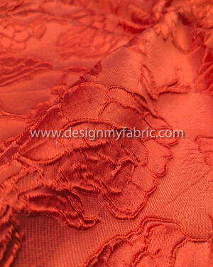 Red floral jacquard #99553