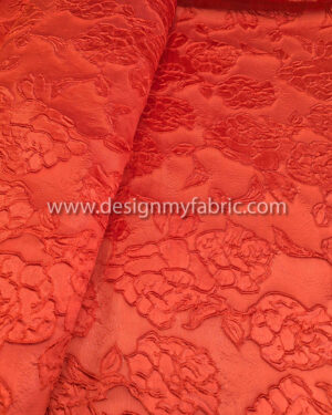 Red floral jacquard #99553