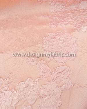 Pastel pink floral jacquard #99564