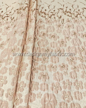 Pastel pink floral jacquard #91955