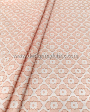 Light apricot floral jacquard #80751