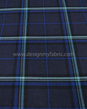 Blue tartan fabric #50950