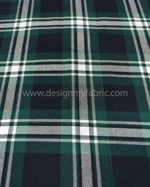 Green tartan fabric #50948