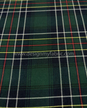 Green tartan fabric #50949