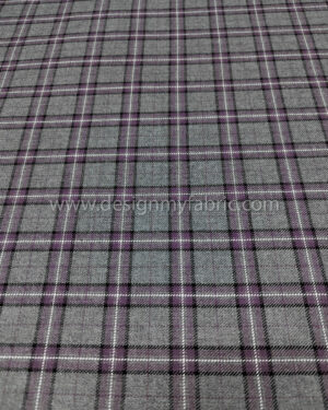 Purple and grey coating fabric #99355