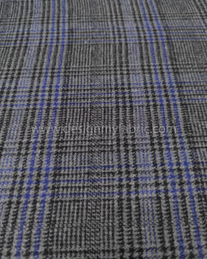 Grey and blue coating fabric #91872