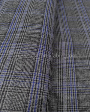 Grey and blue coating fabric #91872