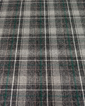 Grey tartan fabric #99345