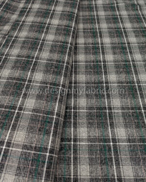 Grey tartan fabric #99345