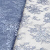 Blue french lace fabric #70091