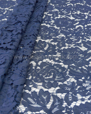 Blue french lace fabric #20575