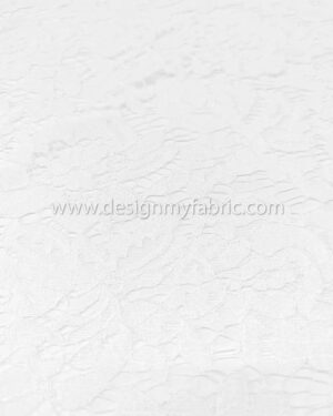 White french lace fabric #50819