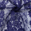 Purple blue french lace fabric #20570 - Image 5