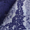 Purple blue french lace fabric #20570