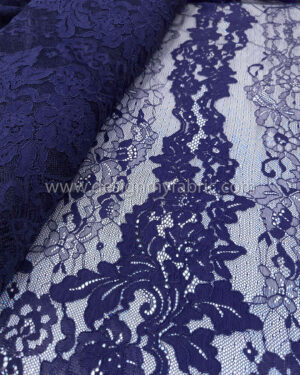 Purple blue french lace fabric #20570