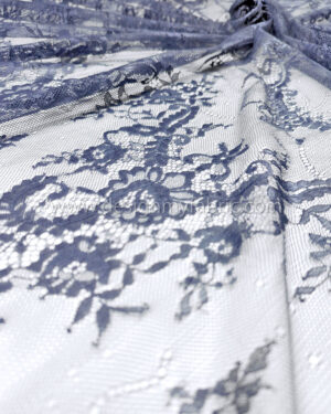 Blue french lace fabric #99509