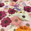 Colorful 3D roses embroidered lace fabric #51080 - Image 5