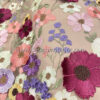 Colorful 3D roses embroidered lace fabric #51080 - Image 8