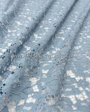 Babyblue french lace fabric #50543
