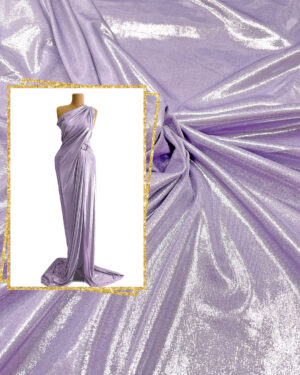 Light purple spandex metallic fabric #51035