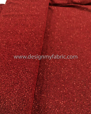 Red jersey glitter fabric #50995