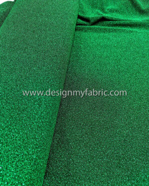 Green jersey glitter fabric #50989