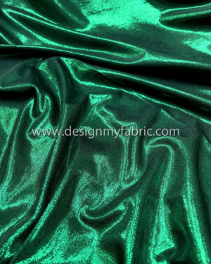 Dark green spandex metallic fabric #51033