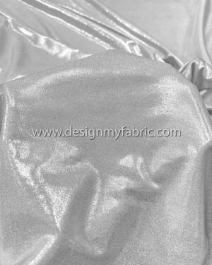 Silver spandex metallic fabric #51038