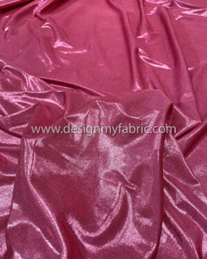 Magenta spandex metallic fabric #51039