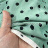 Mint satin with black dots #50267 - Image 2